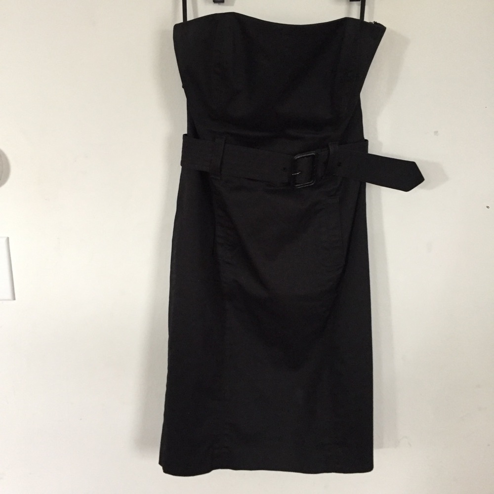Club Manaco Strapless Black Dress Size 4